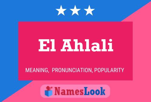 ملصق اسم El Ahlali