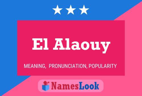 ملصق اسم El Alaouy