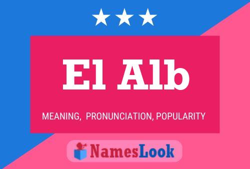 ملصق اسم El Alb