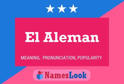 ملصق اسم El Aleman