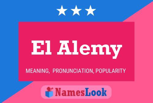 ملصق اسم El Alemy