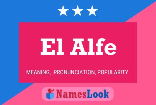 ملصق اسم El Alfe