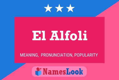 ملصق اسم El Alfoli