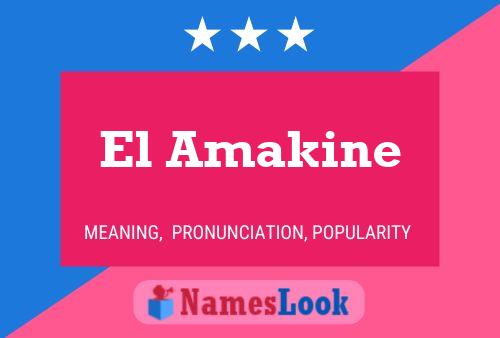 ملصق اسم El Amakine