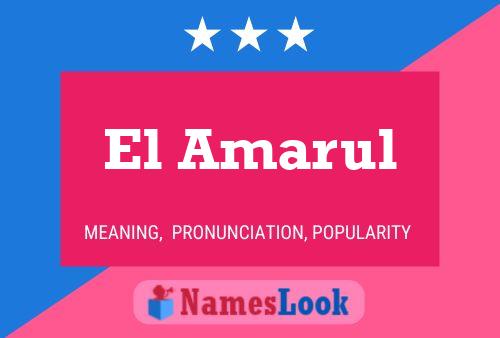 ملصق اسم El Amarul