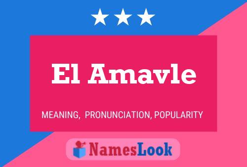 ملصق اسم El Amavle