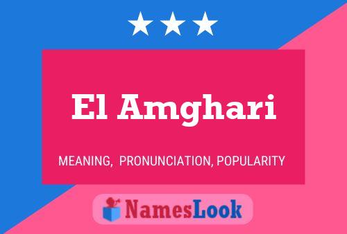 ملصق اسم El Amghari