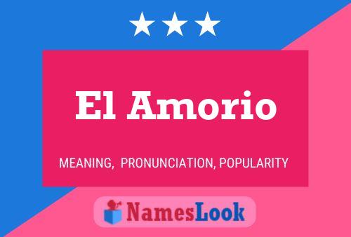 ملصق اسم El Amorio