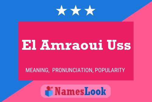 ملصق اسم El Amraoui Uss