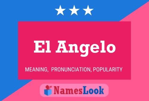 ملصق اسم El Angelo