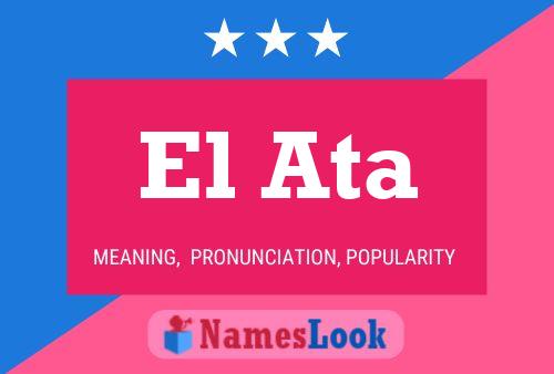 ملصق اسم El Ata