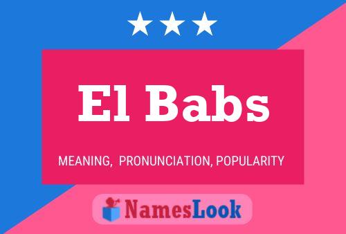 ملصق اسم El Babs