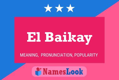 ملصق اسم El Baikay