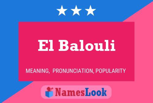 ملصق اسم El Balouli