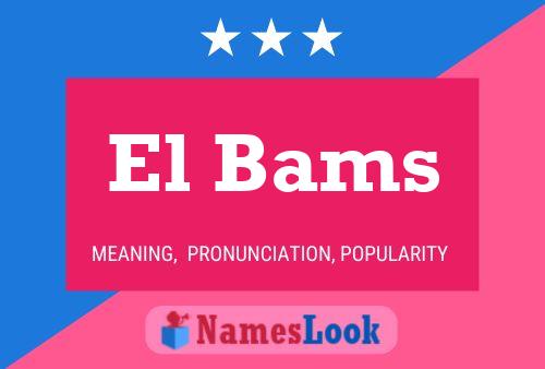 ملصق اسم El Bams