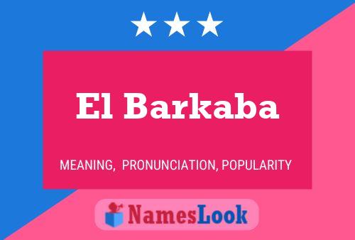 ملصق اسم El Barkaba