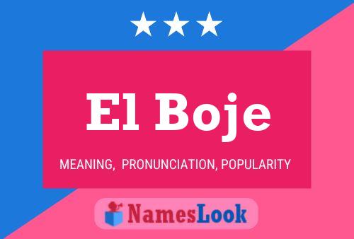 ملصق اسم El Boje