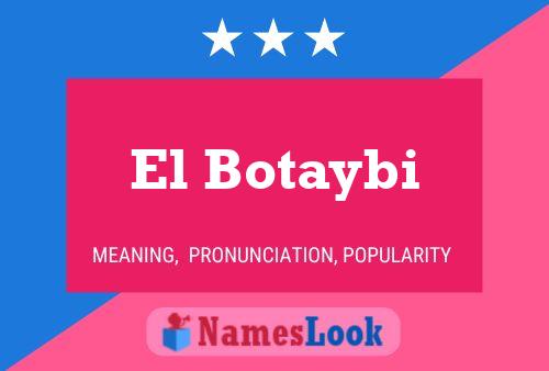 ملصق اسم El Botaybi