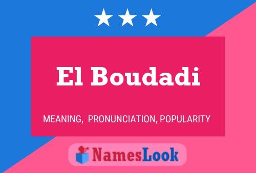 ملصق اسم El Boudadi