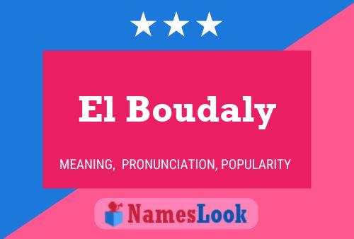 ملصق اسم El Boudaly