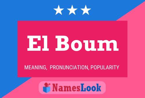 ملصق اسم El Boum