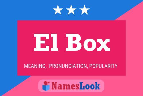 ملصق اسم El Box