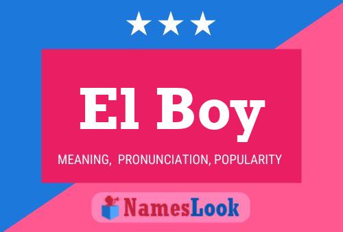 ملصق اسم El Boy