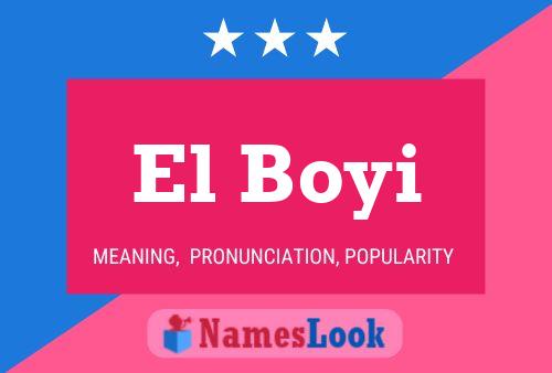 ملصق اسم El Boyi