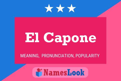 ملصق اسم El Capone