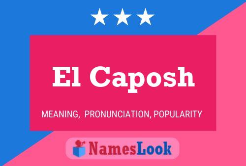 ملصق اسم El Caposh