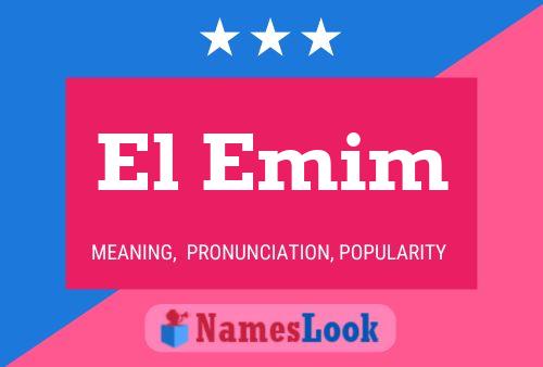 ملصق اسم El Emim