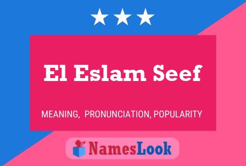 ملصق اسم El Eslam Seef