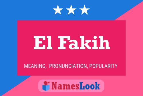 ملصق اسم El Fakih