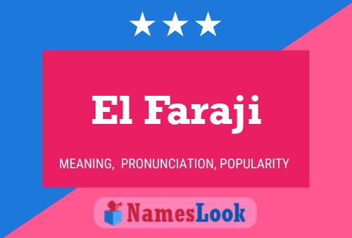 ملصق اسم El Faraji