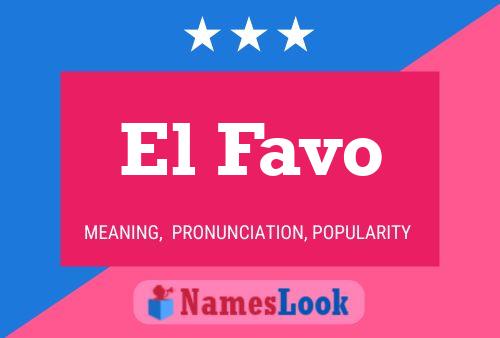 ملصق اسم El Favo