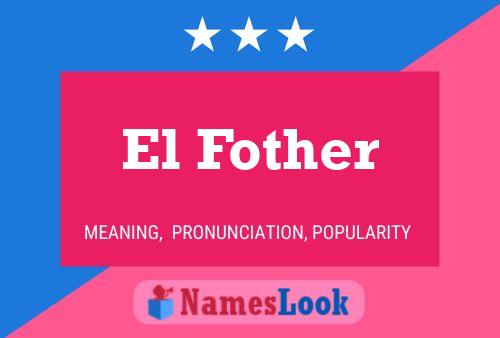 ملصق اسم El Fother