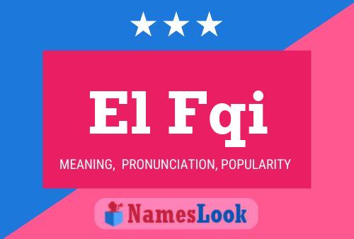 ملصق اسم El Fqi