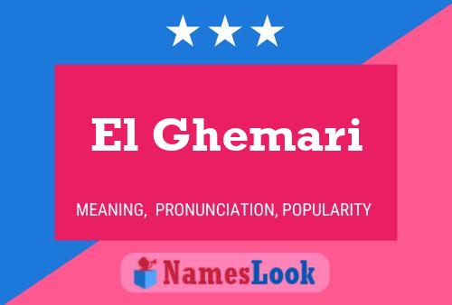 ملصق اسم El Ghemari