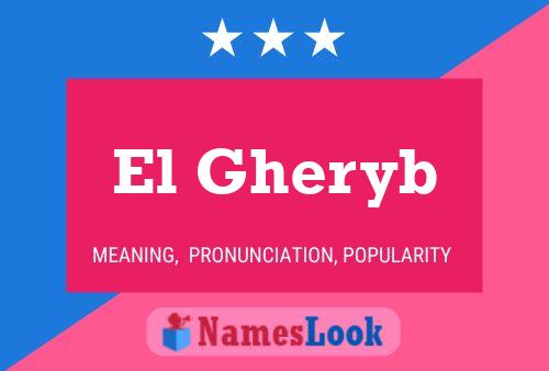 ملصق اسم El Gheryb