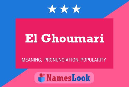 ملصق اسم El Ghoumari