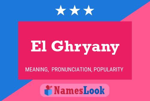 ملصق اسم El Ghryany