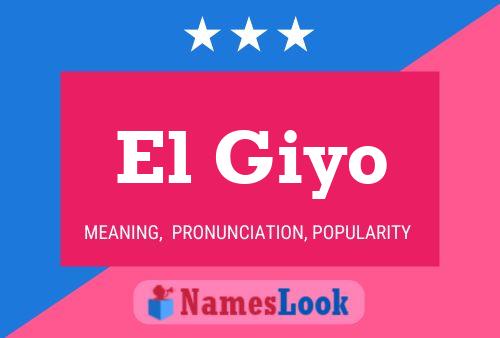 ملصق اسم El Giyo