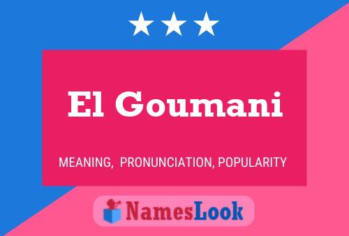 ملصق اسم El Goumani