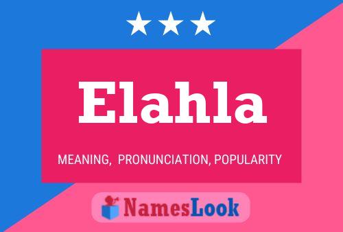 ملصق اسم Elahla