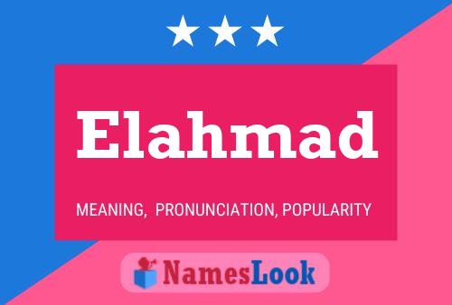 ملصق اسم Elahmad