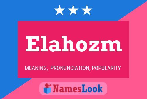 ملصق اسم Elahozm