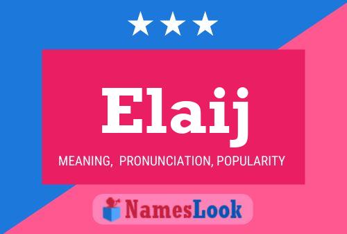 ملصق اسم Elaij