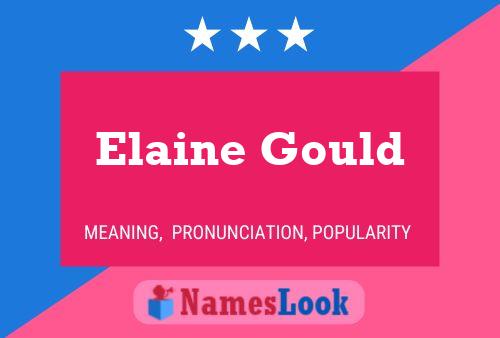 ملصق اسم Elaine Gould