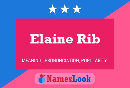 ملصق اسم Elaine Rib