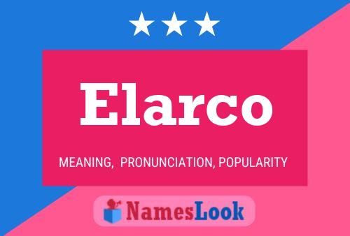 ملصق اسم Elarco